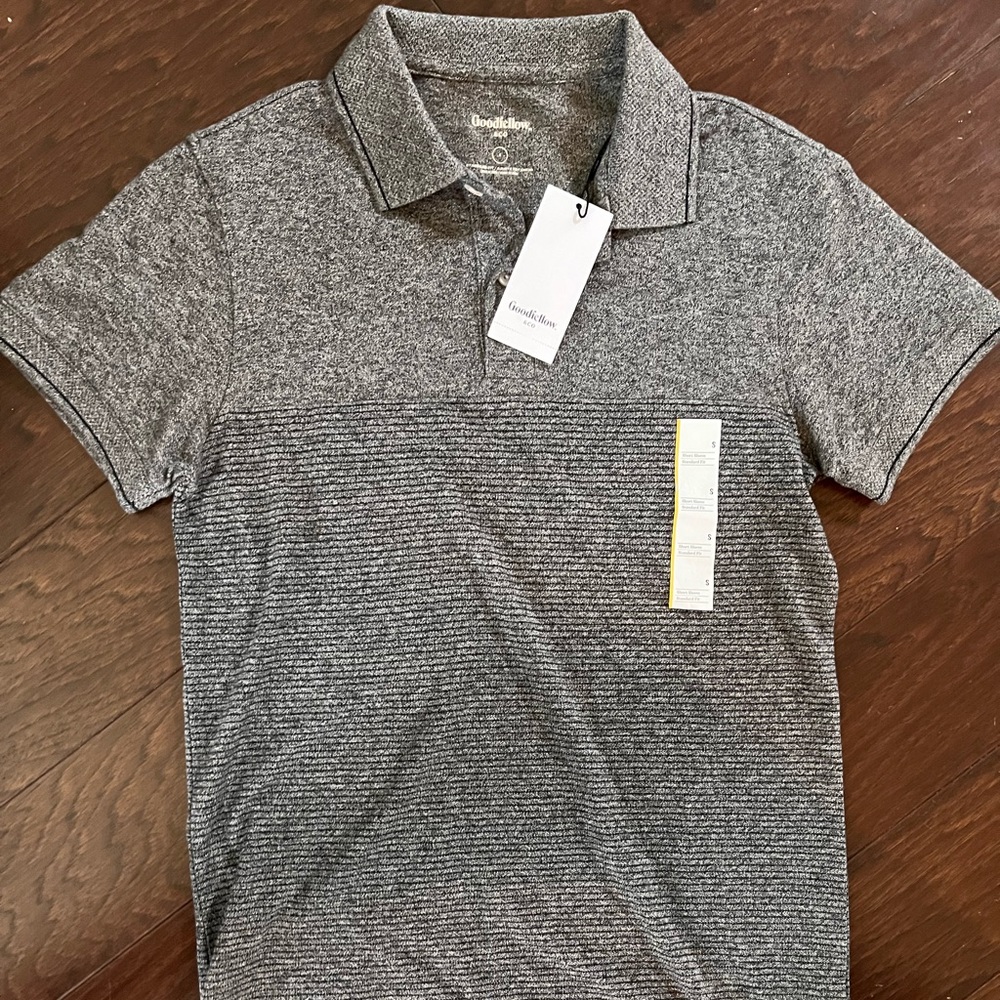 Small NWT gray polo shirt